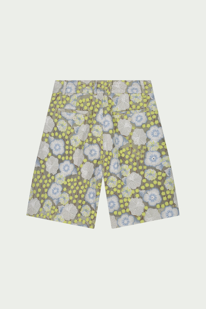 Koos Embroidered Maille Baskèt Shorts