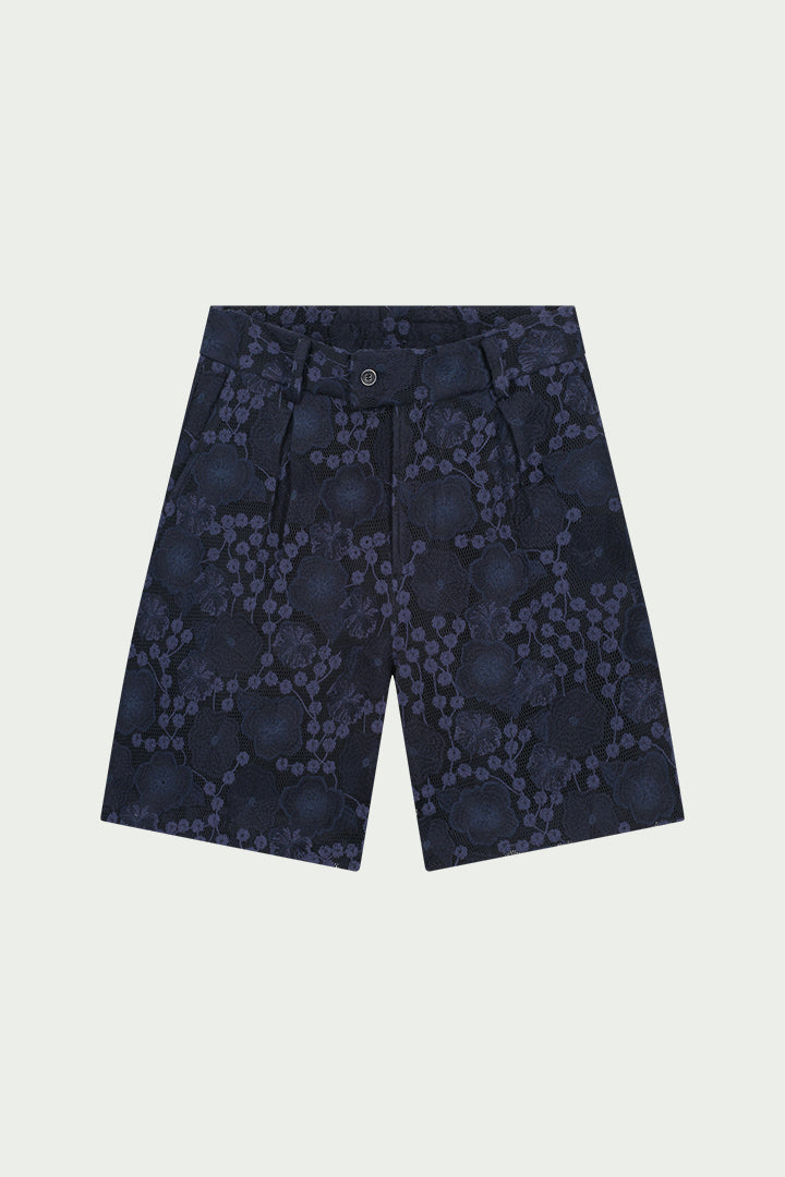 Koos Embroidered Maille Baskèt Shorts