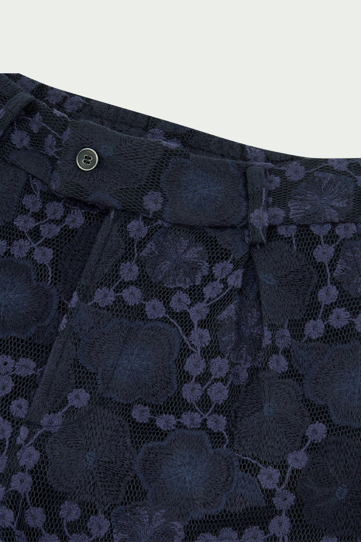 Koos Embroidered Maille Baskèt Shorts