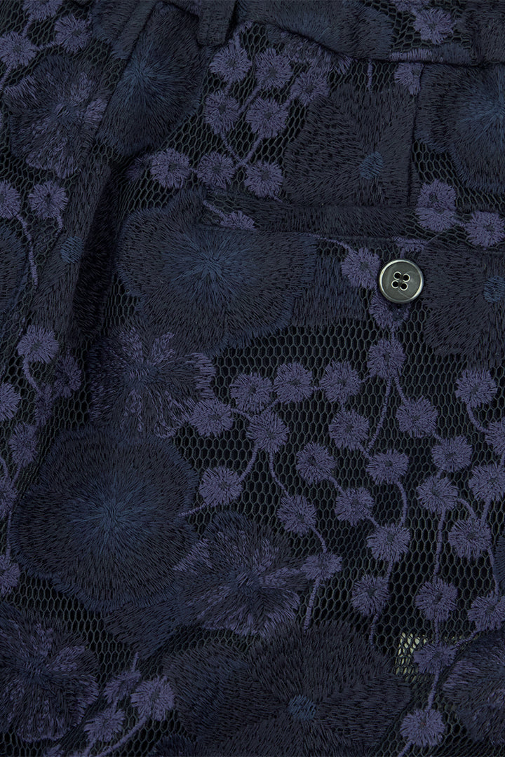 Koos Embroidered Maille Baskèt Shorts