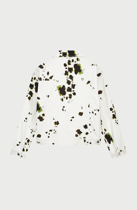 Gwen Denim Jacket in Botanical Cow