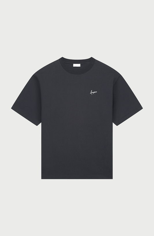 August Dry Jersey OE Tee in Pirate Black