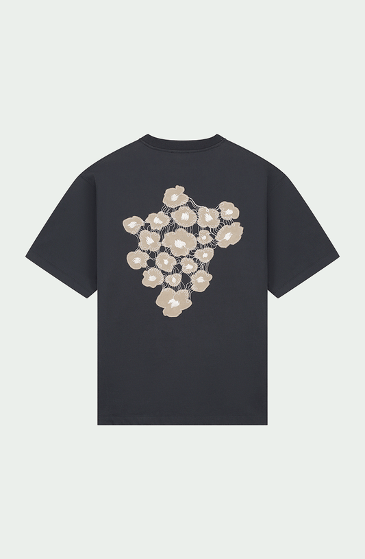 August Dry Jersey OE Tee in Pirate Black
