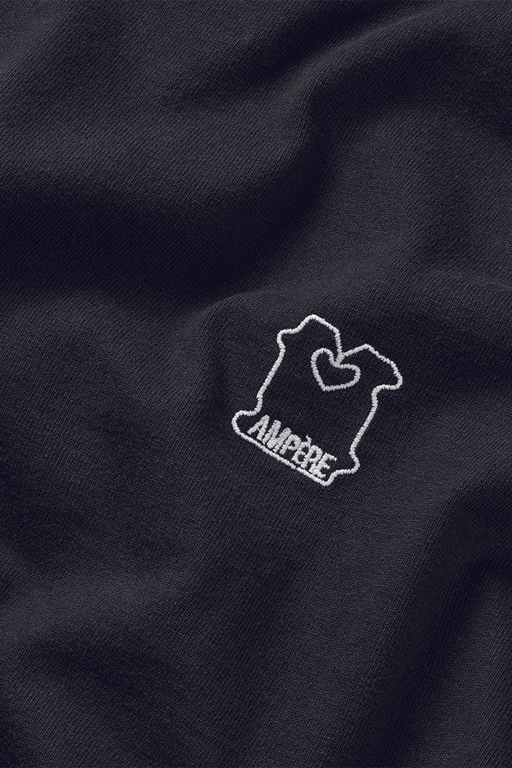 August Dry Jersey OE Tee in Pirate Black