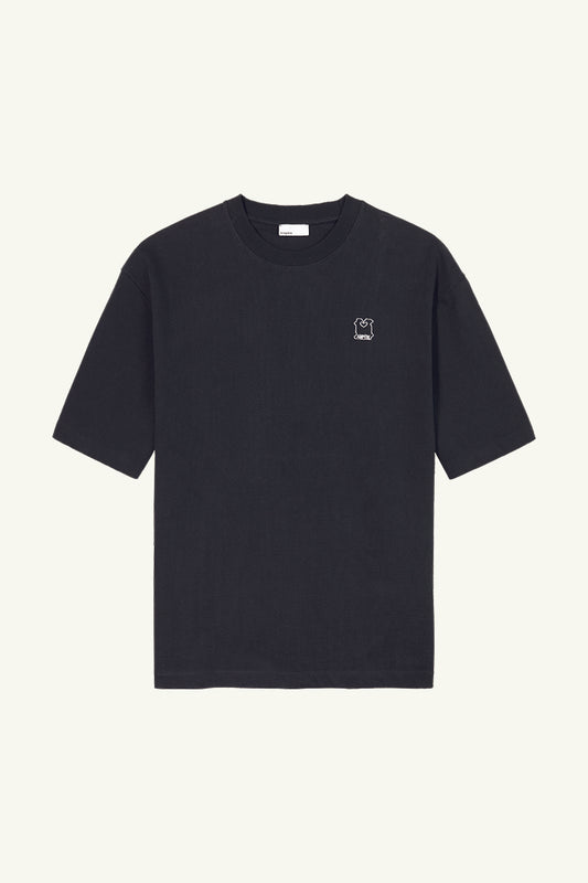 August Dry Jersey OE Tee in Pirate Black