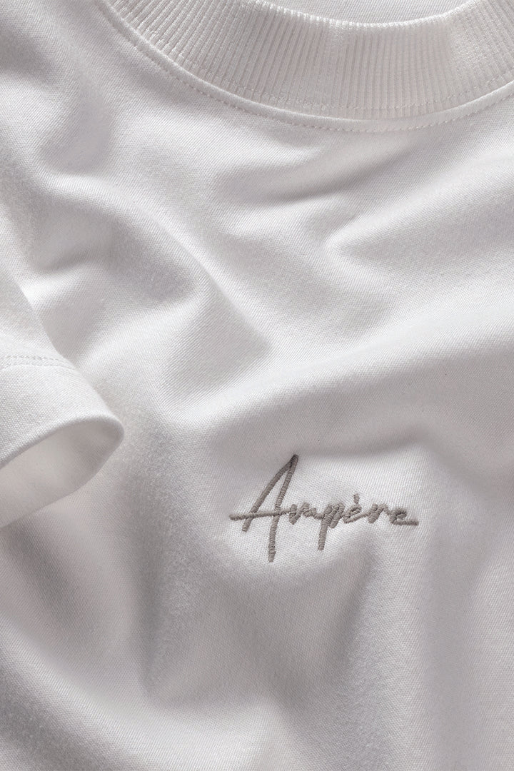 August Interlock Tee in White