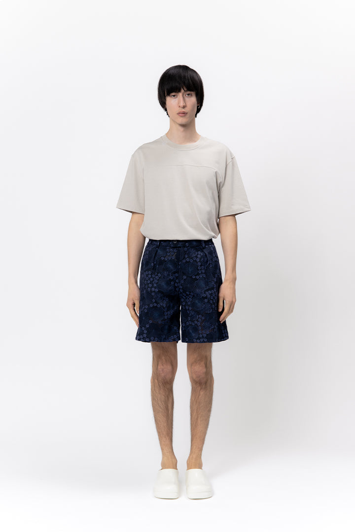 Koos Embroidered Maille Baskèt Shorts