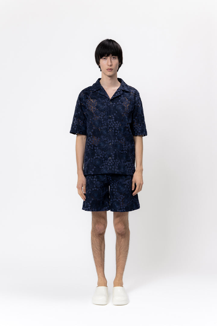 Nathan Embroidered Maille Baskèt Shirt