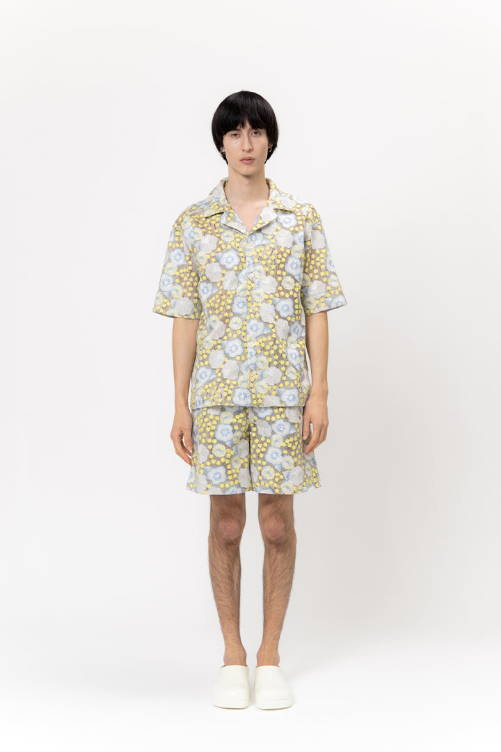 Nathan Embroidered Maille Baskèt Shirt