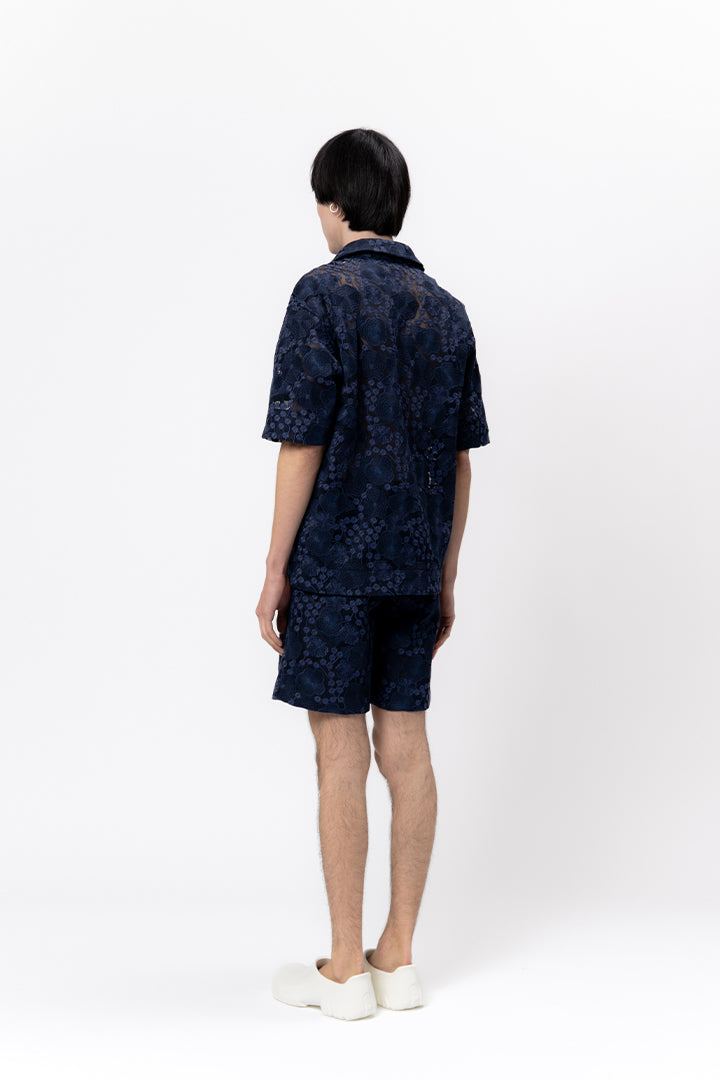 Nathan Embroidered Maille Baskèt Shirt