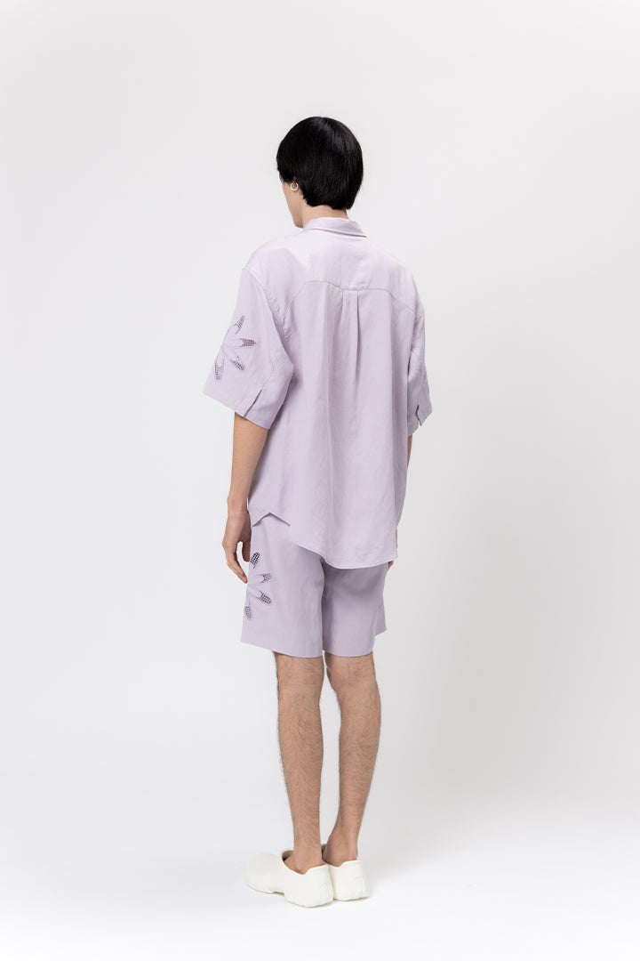 Koos Embroidered Linen Shorts