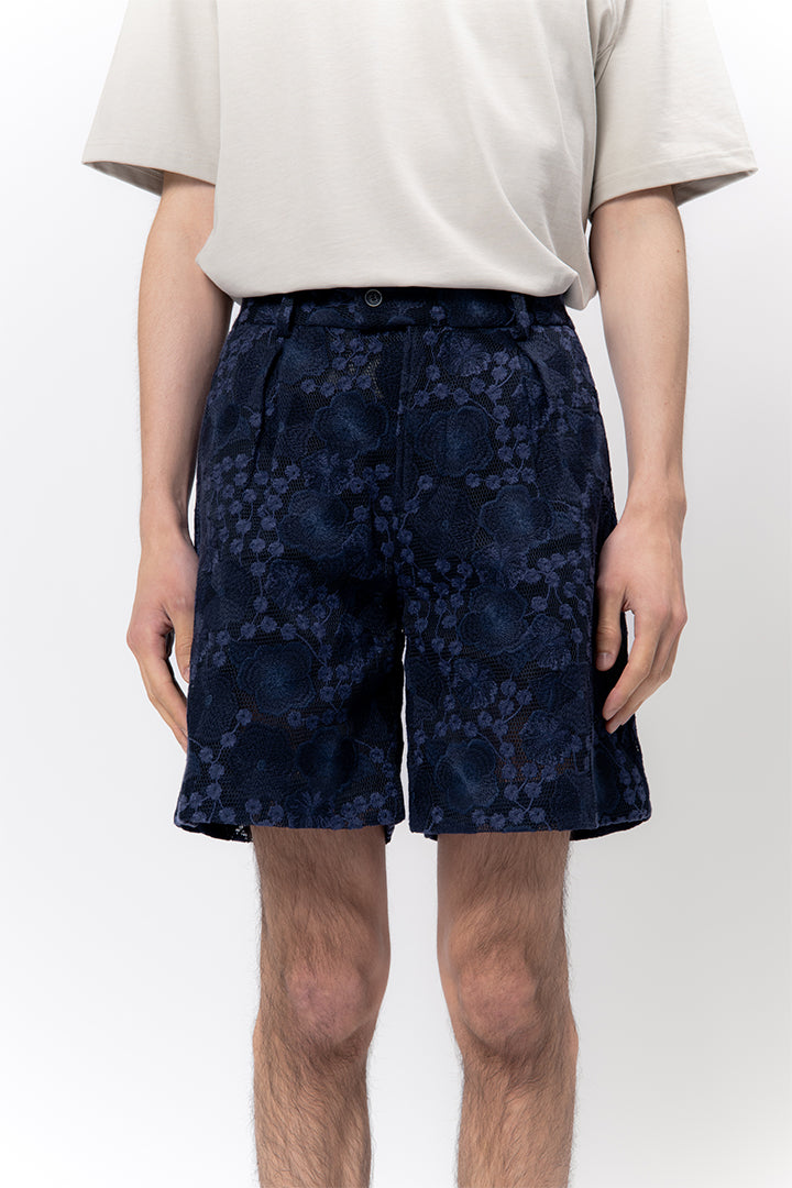 Koos Embroidered Maille Baskèt Shorts
