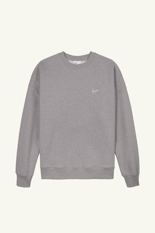 Theo Loopback Fleece Sweatshirt in Grey