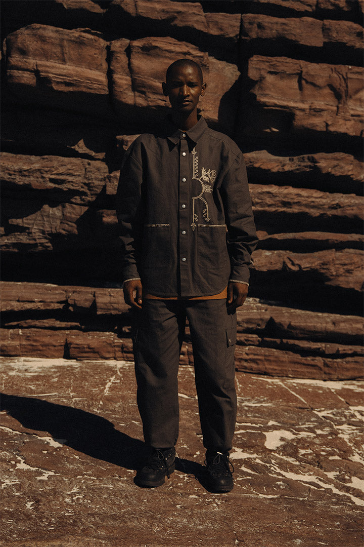PRE ORDER: Willem Cotton Ripstop Cargo Pants in Anthracite