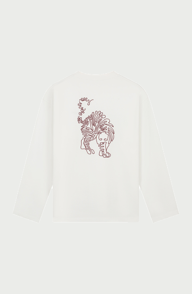 Ellen Dry Jersey Longsleeve Tee in White