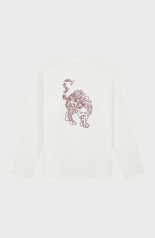 Ellen Dry Jersey Longsleeve Tee in White