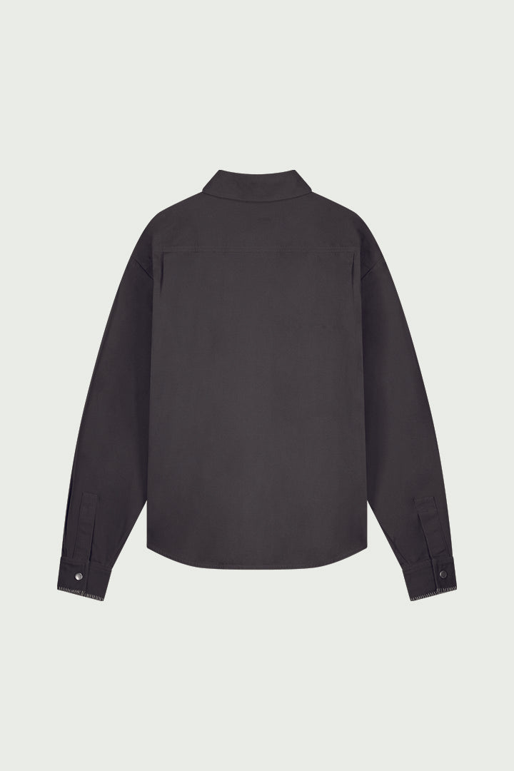 PRE ORDER: Martijn Cotton Ripstop Overshirt in Anthracite