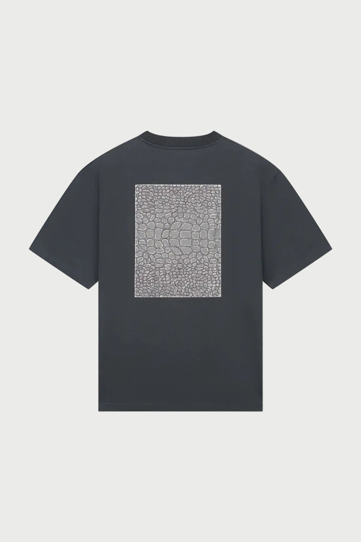August Dry Jersey OE Tee in Pirate Black