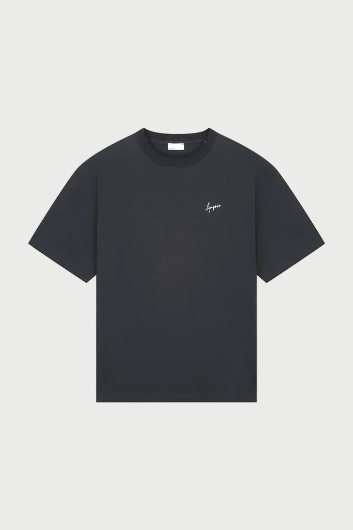August Dry Jersey OE Tee in Pirate Black