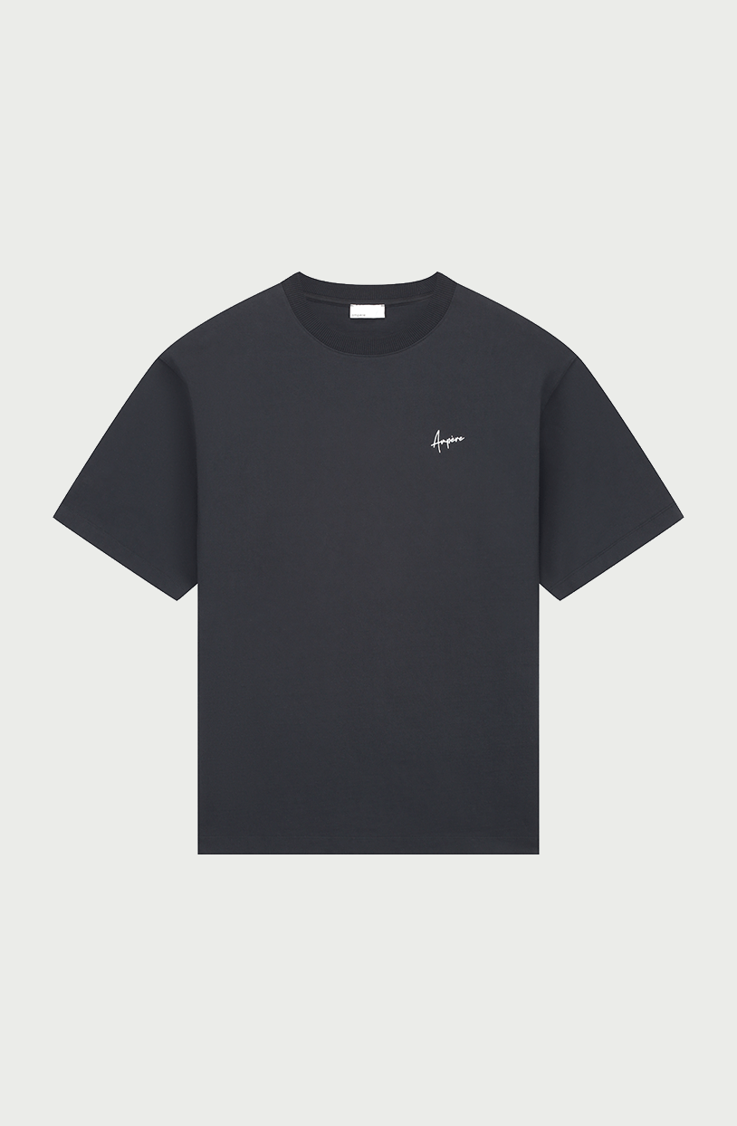 August Dry Jersey OE Tee in Pirate Black