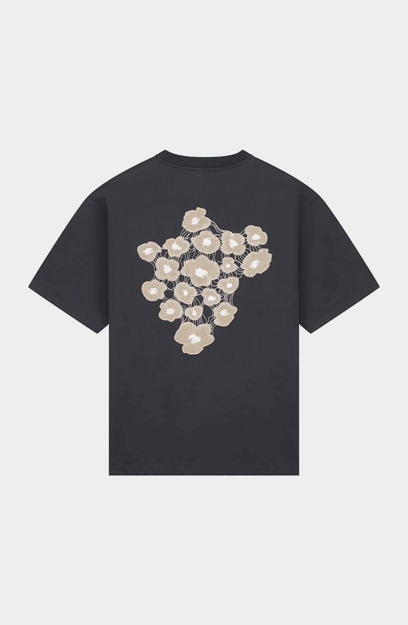 August Dry Jersey OE Tee in Pirate Black