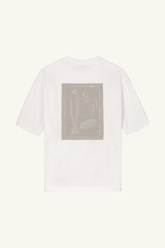 August Dry Jersey OE Tee in White