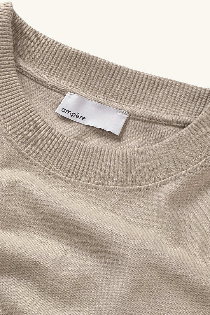 August Dry Jersey OE Tee in Abbey Stone