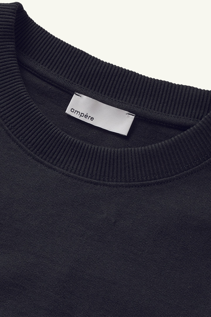 August Dry Jersey OE Tee in Pirate Black