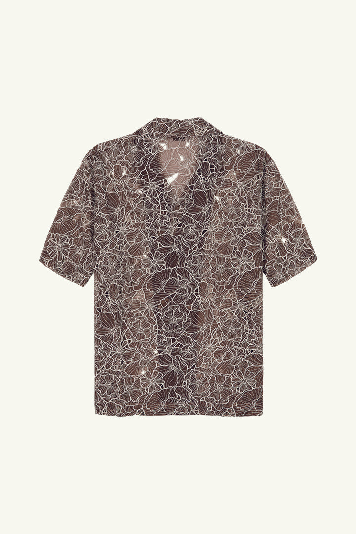 Benno Short Sleeve Shirt in Brown