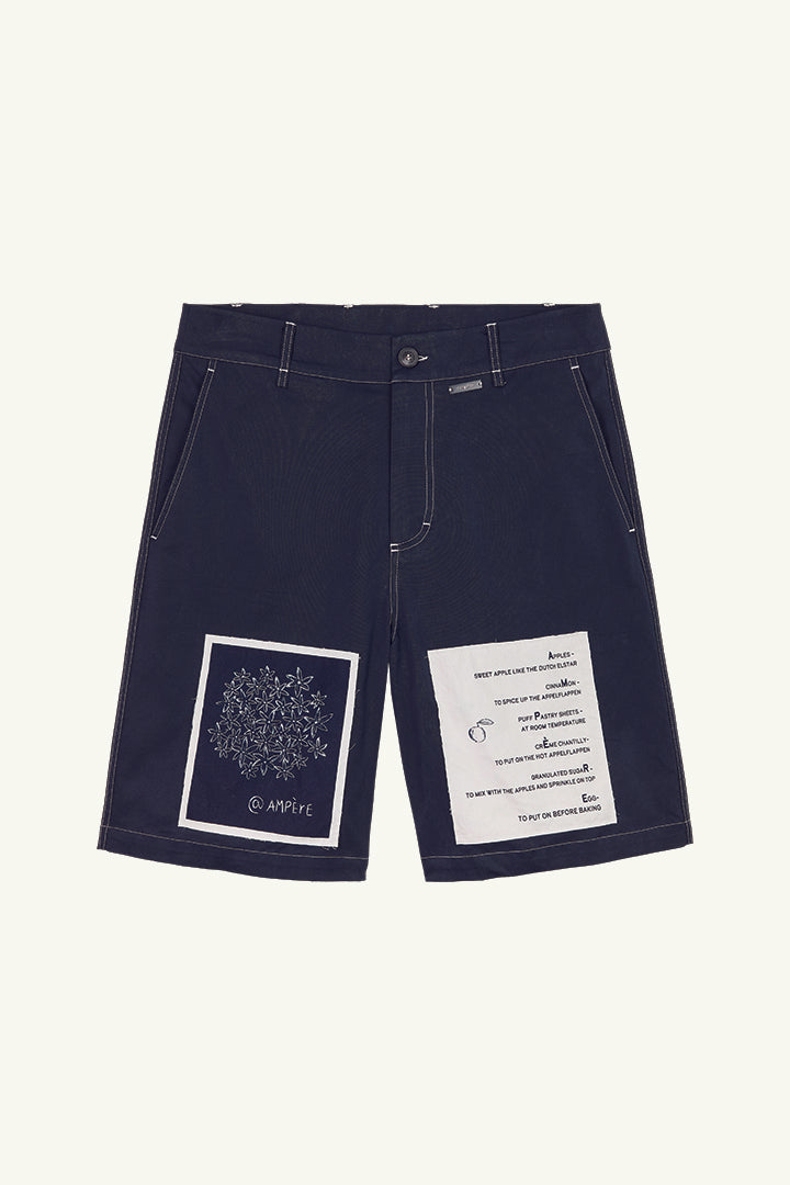 Erwin Garbadine Short in Dark Sapphire