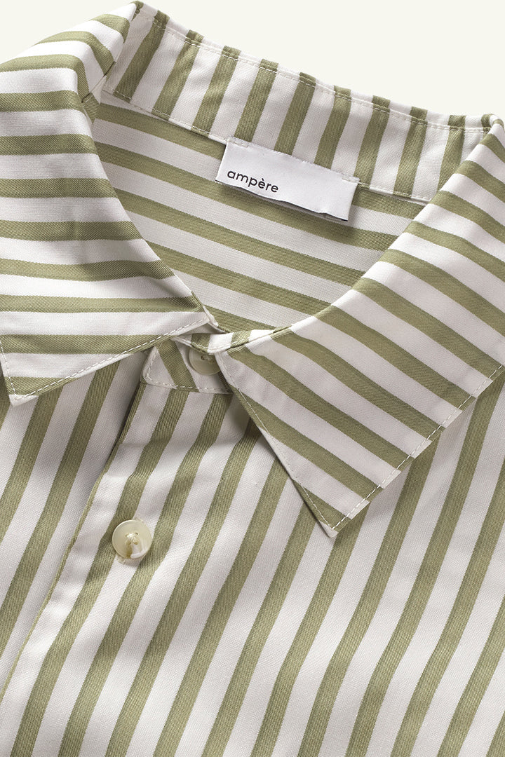 Gerrit Light Woven Oversized Shirt in Abbey Stone