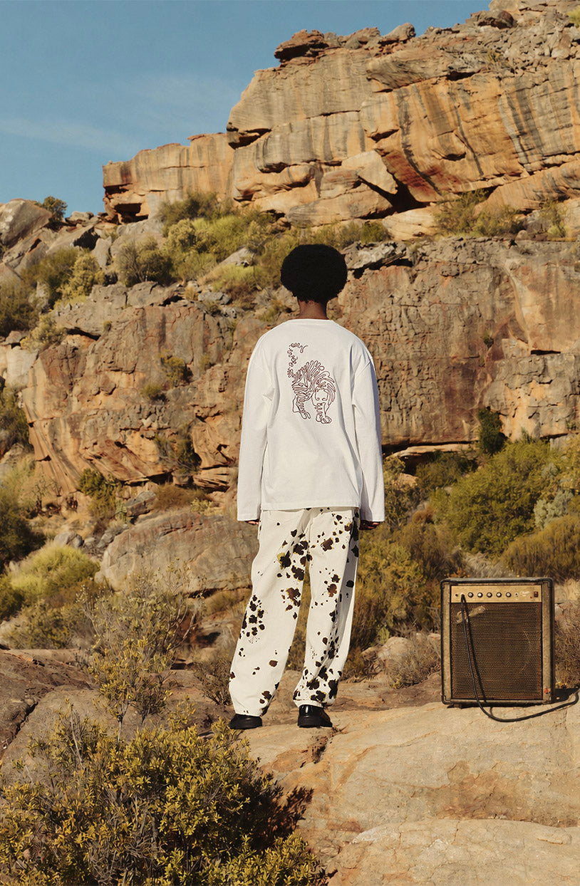 Ellen Dry Jersey Longsleeve Tee in White