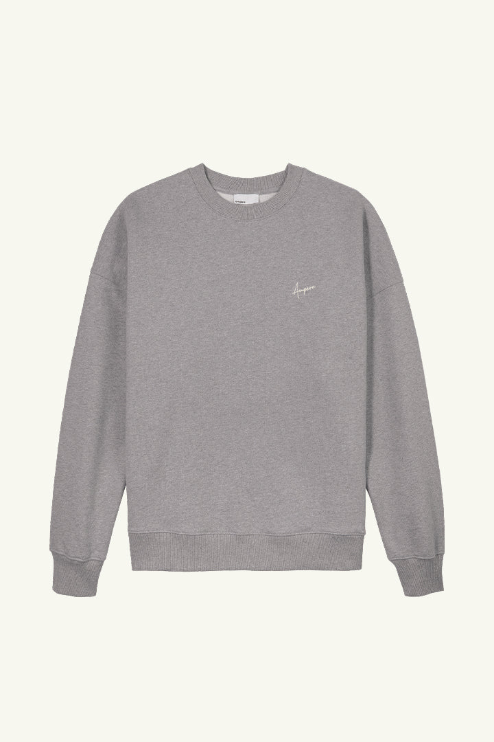 Theo Loopback Fleece Sweatshirt in Grey