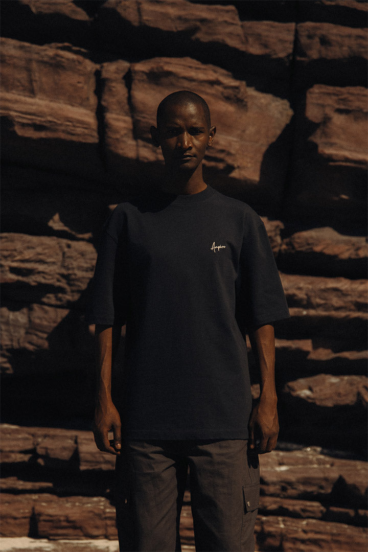 August Dry Jersey Tee Pirate Black