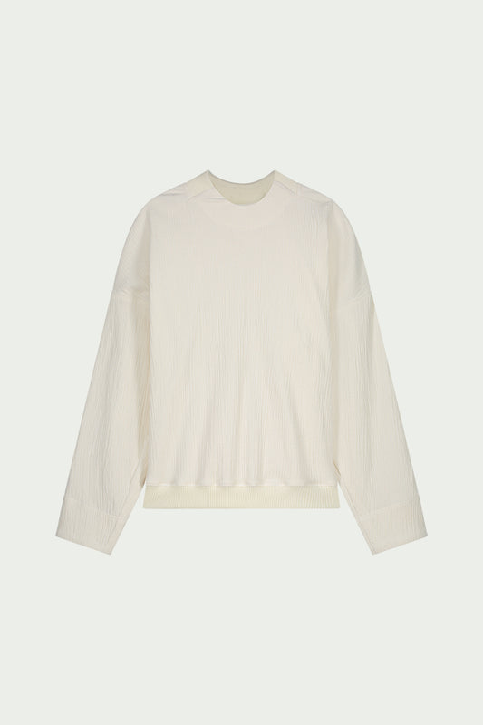 Enith Seersucker Velvet Sweatshirt